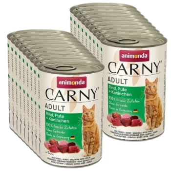 Animonda Cat Carny Adult Beef, Turkey & Rabbit 18x400g