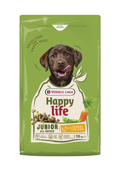 VERSELE-LAGA Happy Life Junior Chicken 7.5kg - τροφή για κουτάβια και νεαρούς σκύλους με πουλερικά