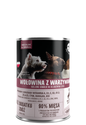 PetRepublic Μοσχάρι με λαχανικά σε φέτες σε λεπτή σάλτσα 400g