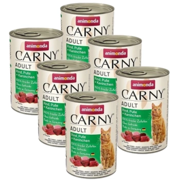 Animonda Cat Carny Adult Beef, Turkey & Rabbit 6x400g