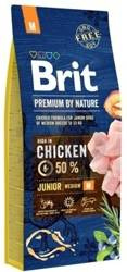 Brit Premium By Nature Junior M με κοτόπουλο 15kg + Δωρεάν έκπληξη!