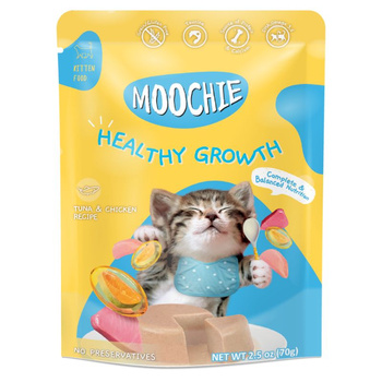 MOOCHIE KITTEN Healthy Growth Τόνος & Κοτόπουλο 70g