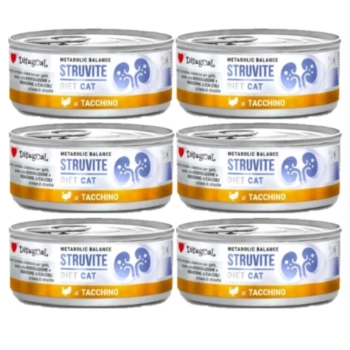 Disugual Κτηνιατρική Υγρή Τροφή για Γάτες STRUVITE Γαλοπούλας (ενήλικη) 6x85g
