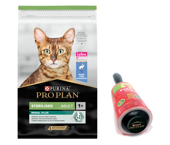 PURINA Pro Plan Αποστειρωμένο ενήλικο κουνέλι 10kg + PRO PLAN Κύλινδρος ρούχων