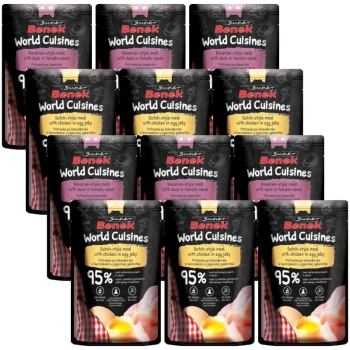 Super Benek World Cuisines Karma πλήρης τροφή για ενήλικες γάτες. Μίγμα φαγητών 12x100g