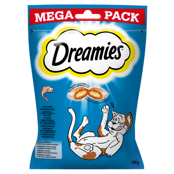 DREAMIES 180 g - λιχουδιά για γάτες με εξαιρετική γεύση σολομού