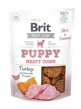 BRIT Jerky Snack Γαλοπούλα Κρεατικά για κουτάβια 80g