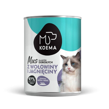 Koema Mousse για γάτες μοσχάρι με αρνί 400g