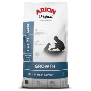 ARION Original Growth Salmon Puppy μεγάλων φυλών 12kg