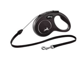 Flexi Leash New Classic S σχοινί 5m έως 12kg Μαύρο