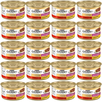 Purina Gourmet Gold με μοσχάρι και κοτόπουλο σε σάλτσα 72x85g