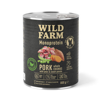 WILD FARM Μονοπρωτεϊνικό Χοιρινό 800g υποαλλεργική τροφή για σκύλους