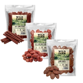 WILD FARM MIX αρνί λιχουδιές για σκύλους 3x500g