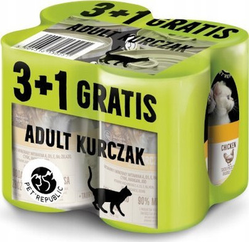 Pet Republic Kit Chicken 3+1 FREE - Υγρή τροφή για γάτες - 400g