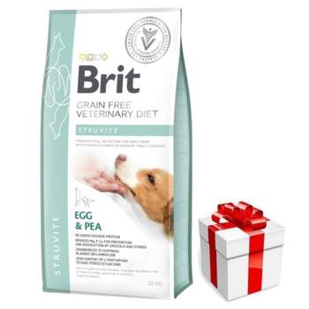 Brit GF κτηνιατρικές δίαιτες για σκύλους Struvite 12 kg  + Δωρεάν έκπληξη για τον σκύλο σας