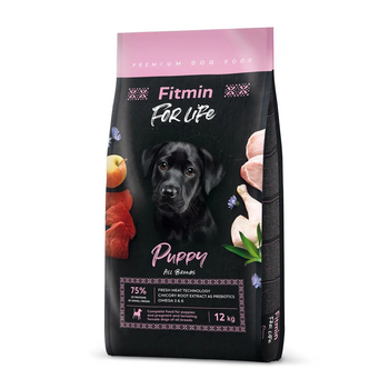 FITMIN For Life Puppy 12kg +  Μπισκότα Fitmin For Life για σκύλους και γάτες 50 g mix γεύσεις