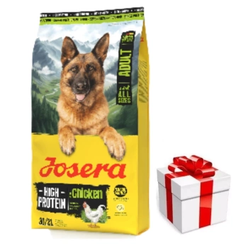 JOSERA Κοτόπουλο Υψηλής Πρωτεΐνης για Ενήλικες 12,5kg + Δωρεάν Έκπληξη για Σκύλους