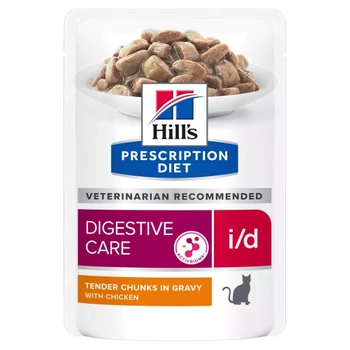 HILL'S PD Prescription Diet Feline i/d 6x85g με κοτόπουλο - φακελάκι