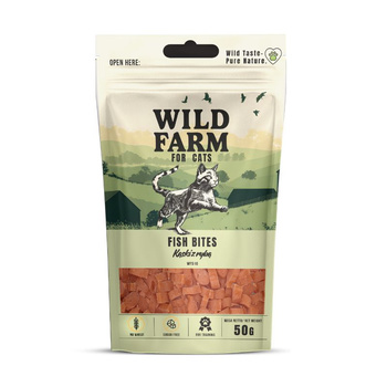 WILD FARM Κομμάτια με ψάρι 50g λιχουδιά για γάτες
