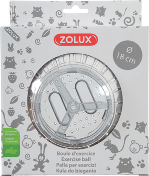 Μπάλα τρεξίματος ZOLUX για χάμστερ και ποντίκια 18 cm, γκρι