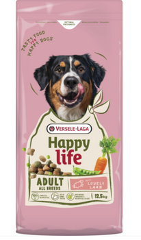 VERSELE-LAGA Happy Life Adult with Lamb 12.5kg - Τροφή για ενήλικες μεγάλους σκύλους με αρνί