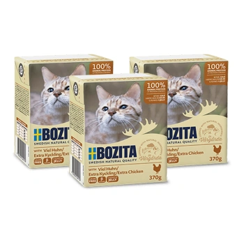 BOZITA Cat Κοτόπουλο ψιλοκομμένο σε ζελέ 3x370g