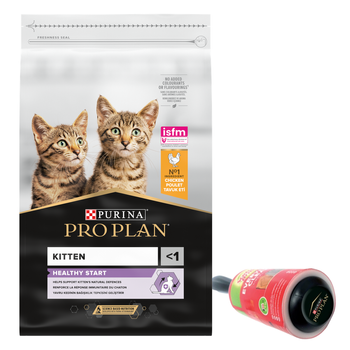 Purina Pro Plan Original Kitten Κοτόπουλο με ρύζι 10kg + PRO PLAN Κύλινδρος ρούχων