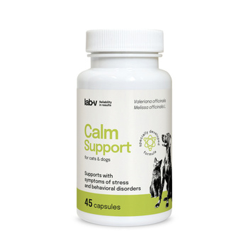 LAB-V Calm Support – Υποστήριξη για συμπτώματα στρες και διαταραχές συμπεριφοράς 45 κάψουλες