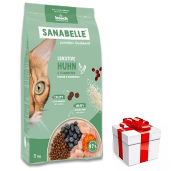 BOSCH Sanabelle Sensitive Πουλερικά 8kg + ΜΙΑ ΈΚΠΛΗΞΗ ΓΙΑ ΤΗ ΓΆΤΑ ΔΩΡΕΆΝ