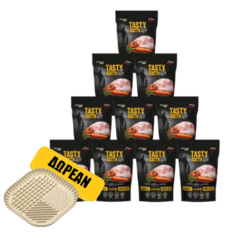 Tasty Dogs Life Πιάτο ζελέ γαλοπούλας 10x500g