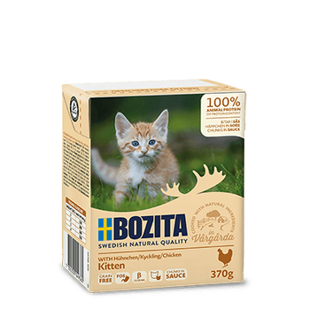 BOZITA - τροφή για γάτες, κεφτεδάκια με σάλτσα Kitten 370g