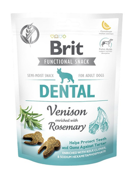 BRIT CARE DOG FUNCTIONAL SNACK DENTAL VENISON 150g