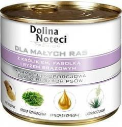 Dolina Noteci Premium για μικρούς σκύλους με κουνέλι, φασόλια και ρύζι 6x185g