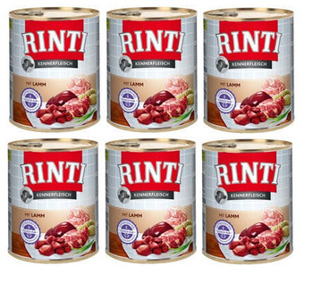 Rinti Kennerfleisch υγρή τροφή για σκύλους - βοδινό κρέας 6x800g
