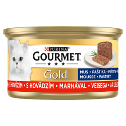 Purina Gourmet Gold Mousse με μοσχάρι 85g