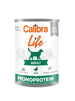 CALIBRA Dog Life Ενηλίκων Πάπια με ρύζι 400g