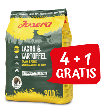 JOSERA Lachs & Kartoffel 900g 4+1 GRATIS!!!