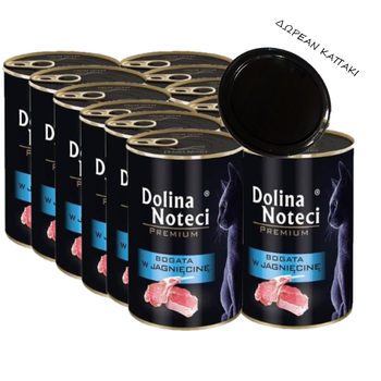 Dolina Noteci Premium για γάτες πλούσιο σε αρνί 12x400g