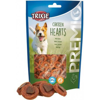 Premio Chicken Hearts, λιχουδιά, για σκύλους, κοτόπουλο, 100g