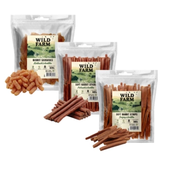 WILD FARM MIX κουνέλι θεραπεία σκύλου 3x500g λιχουδιές για σκύλους