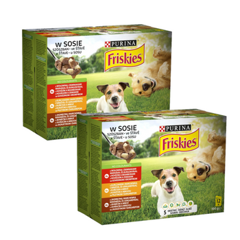 PURINA Friskies Τροφή για σκύλους σε σάλτσα 24x100g