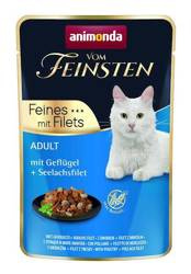 ANIMONDA Cat Vom Feinsten Adult Πουλερικά + Φάκελος φιλέτου Minnow 85g
