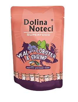 Dolina Noteci Superfood Μοσχάρι με αστακό και γαρίδες 10x85g
