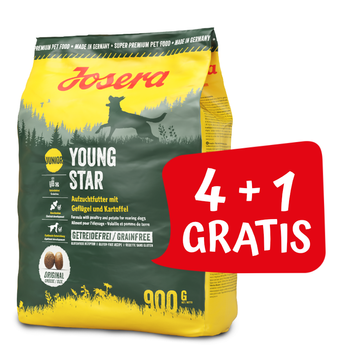 JOSERA YoungStar 900g 4+1 GRATIS!!!