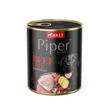 DOLINA NOTECI Piper για σκύλους με μοσχαρίσιο συκώτι και πατάτες 12x800g