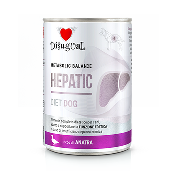 Disugual Karma υγρή τροφή για σκύλους Κτηνιατρική HEPATIC Πάπια (ενήλικες) 400g