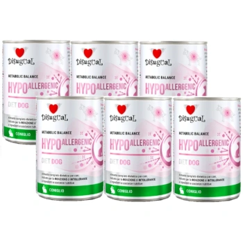Disugual Υγρή Τροφή για Σκύλους Κτηνιατρικής, Υποαλλεργική, για Κουνέλι (ενήλικα) 6x400g