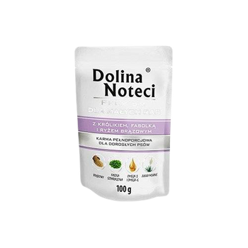 Dolina Noteci PREMIUM για μικρές φυλές με κουνέλι, φασόλια και ρύζι 10x100g