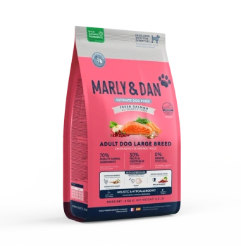 Marly & Dan Ενήλικος Σκύλος Μεγάλης Φυλής Φρέσκος Σολομός Ολιστική & Υποαλλεργική Ξηρά Τροφή 12kg