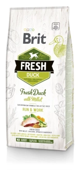 Brit Fresh Duck & Millet Adult Run & Work 12kg + ΈΚΠΛΗΞΗ ΓΙΑ ΤΟ ΣΚΎΛΟ ΣΑΣ